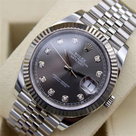 rolex datejust grey dial